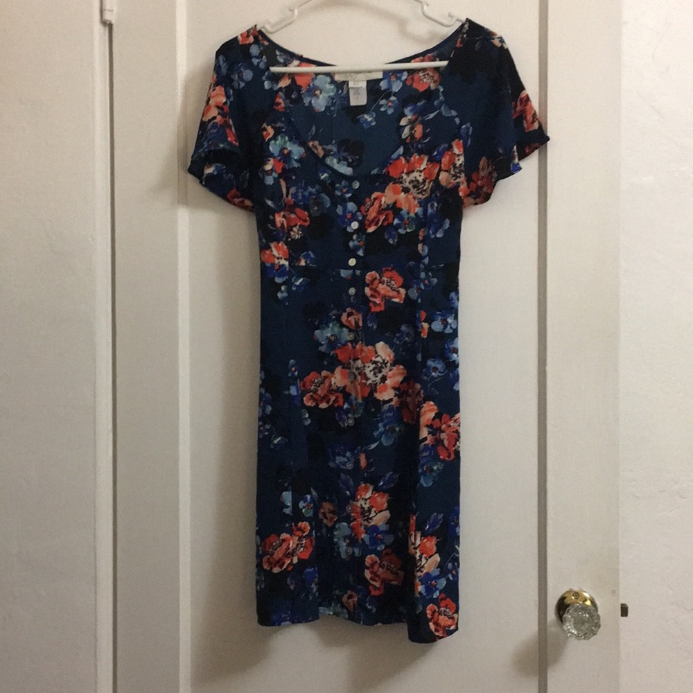 Blue Floral Dress